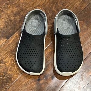 Kids Black and Gray Crocs